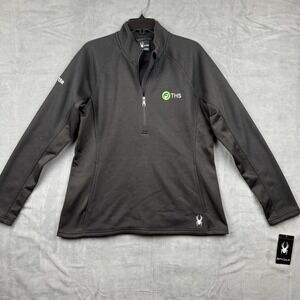 Spyder Ladies XL Pullover Black‎ THS Logo Long Sleeve Active Jacket